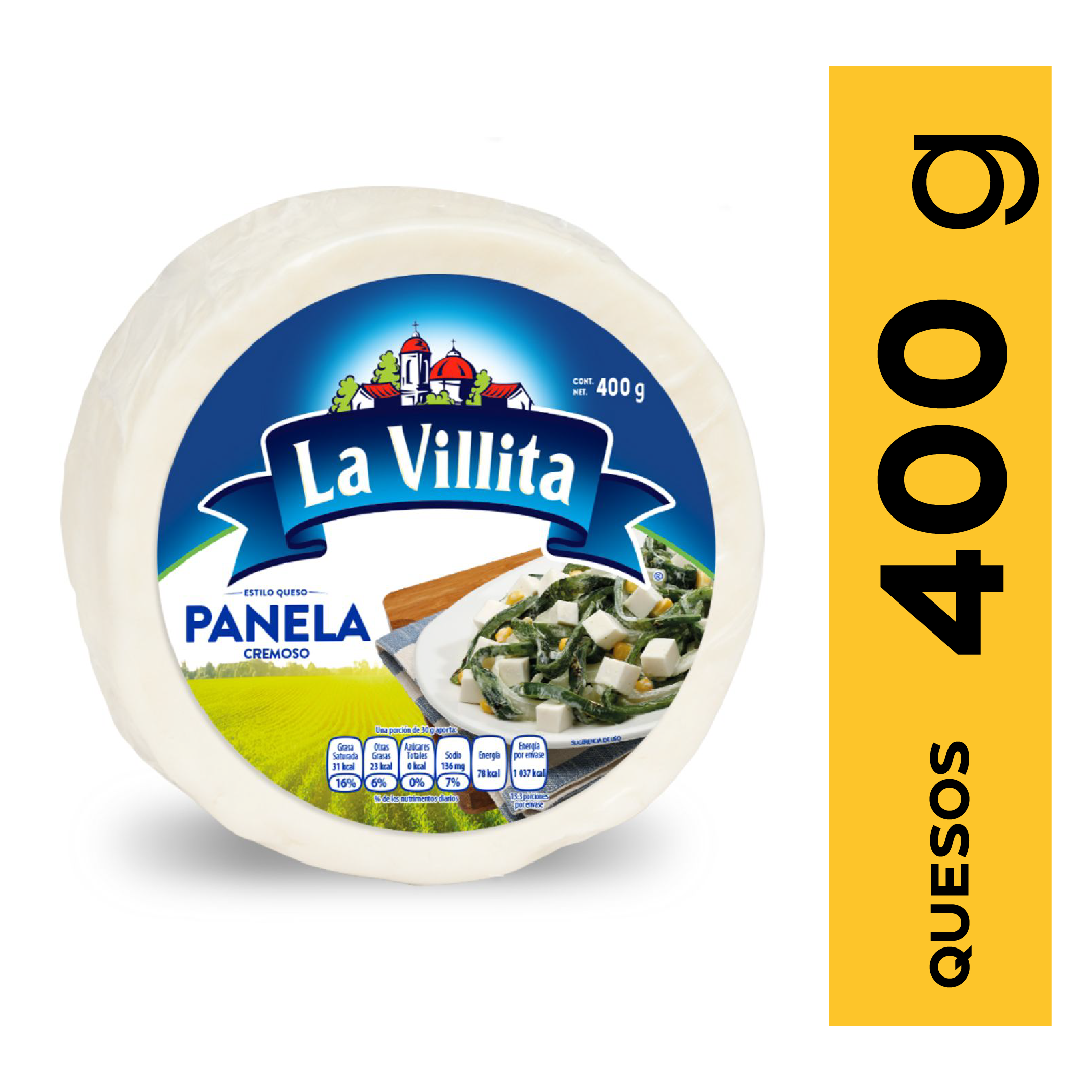 LA VILLITA Queso Panela cremoso 400 gr